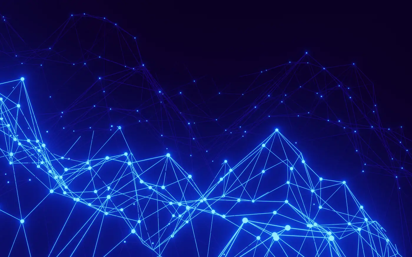 An abstract network of connected points
